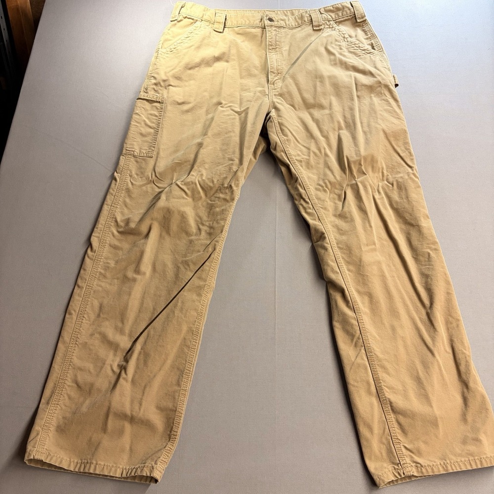 Carhartt B151 DKH Men’s 40x34 Tan Canvas Carpenter Pants 31” Inseam